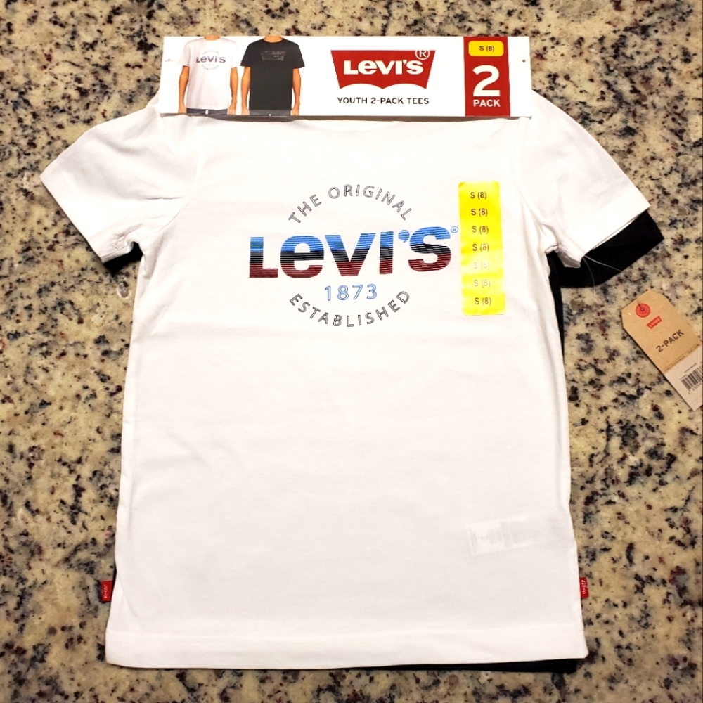 2  Levis Short Sleeve Tees, boys,  Various Sizes
